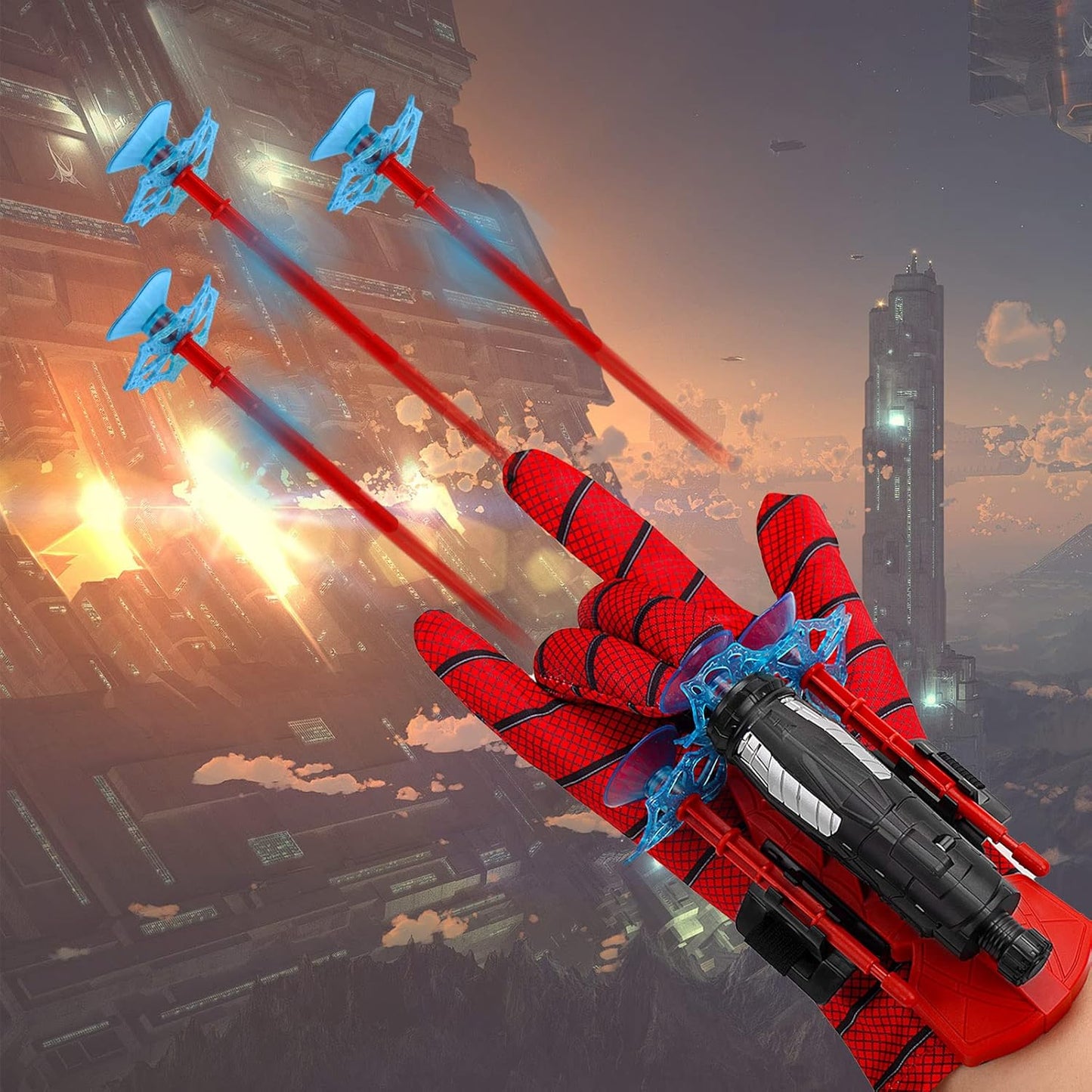 Spider-Man Wrist Shooter ,Transmitter Set For Kids