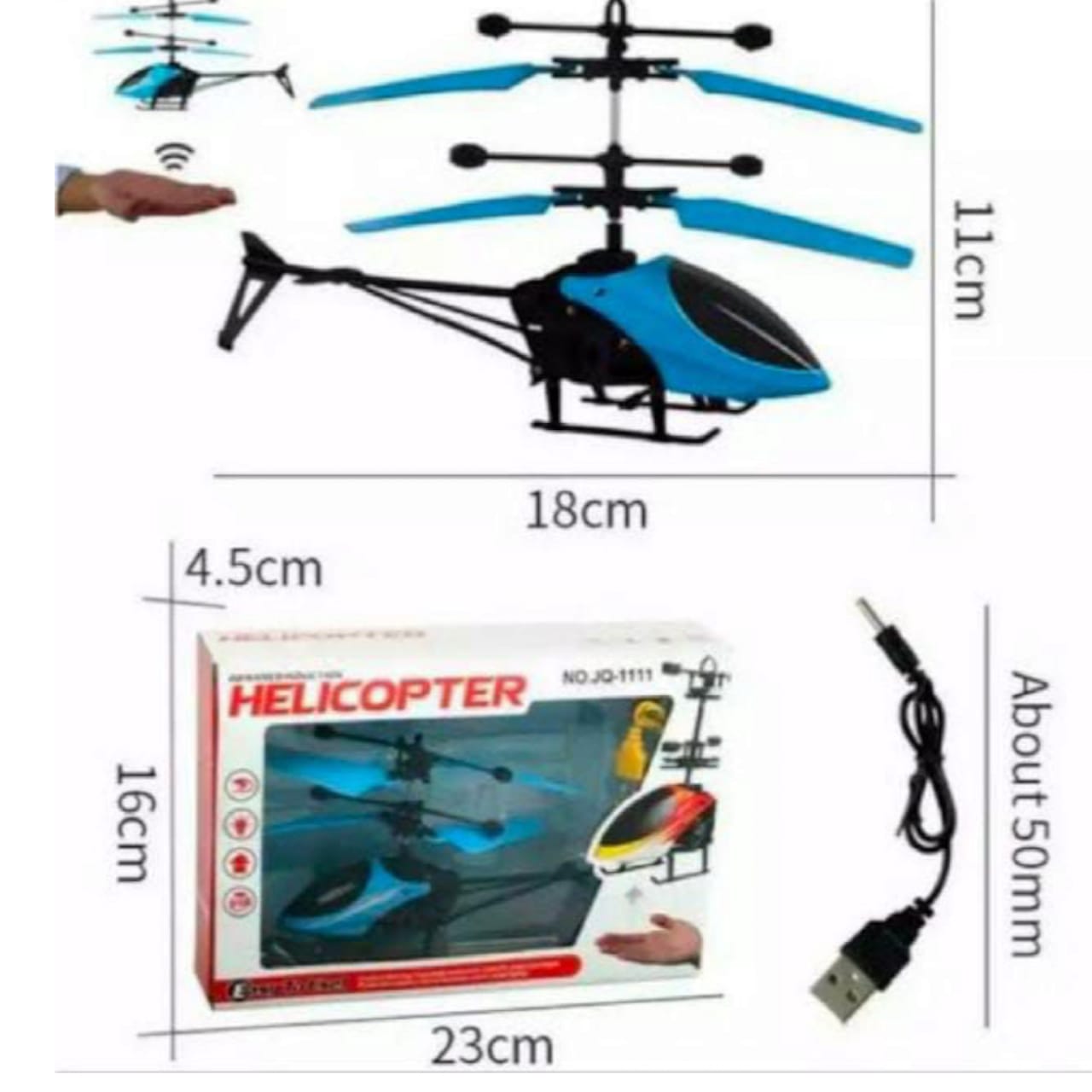 Infrared Induction LED Helicopter – Hand Sensor Controlled