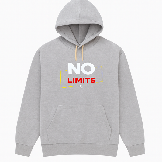 No Limits Grey Hoodie – Premium winter Collection for Men & Boys