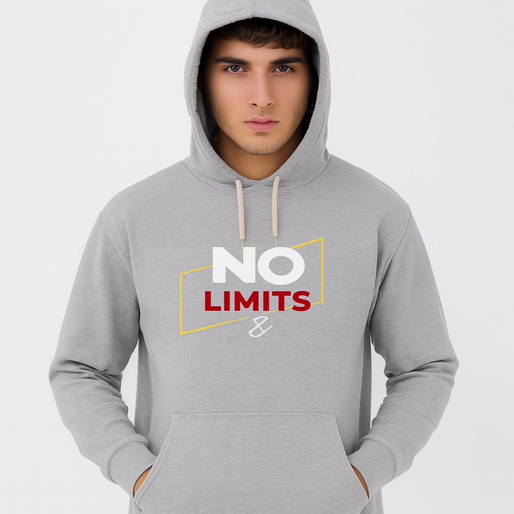 No Limits Grey Hoodie – Premium winter Collection for Men & Boys