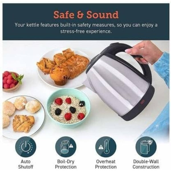 Automatic Electric Kettle 2.0L – Stainless Steel Hot Water Boiler